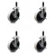 Service Caster 5 Inch Thermoplastic Wheel 7/8 Inch Expanding Stem Caster with Brakes, 4PK SCC-EX05S510-TPRS-SLB-78-4 - alternate 1